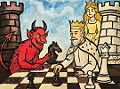 Loutkový soubor Poklad zve na pohádku Jak král o princeznu šachoval