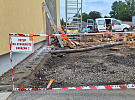 Správa a údržba silnic buduje v Hlinsku nové přístřešky na techniku