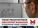 NABÍDKA PRÁCE: Obchodní manager ve strojírenské společnosti MICHÁLEK s.r.o.