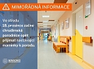 Porodnice v Chrudimské nemocnici se opět otevřela