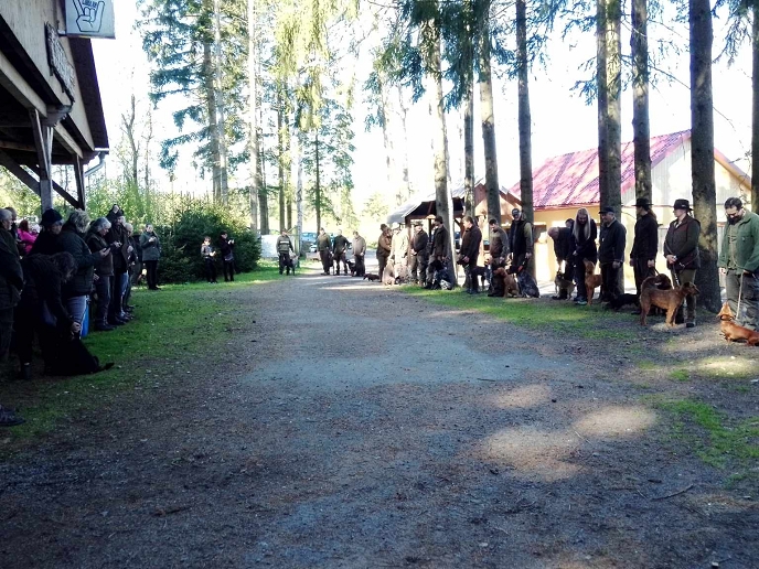 O víkendu se na Cihelce konal jarní svod mladých mysliveckých psů