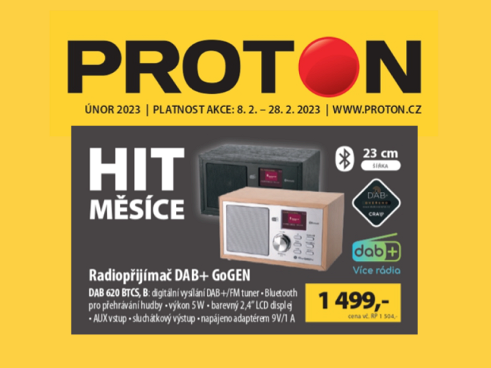 Únorový leták Euronics,Proton