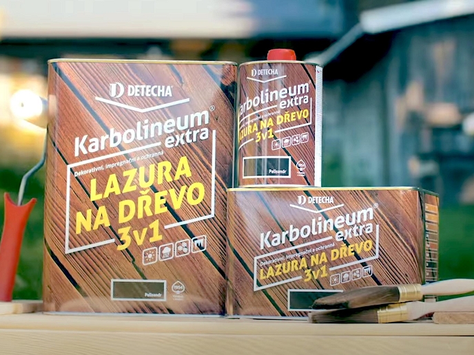 Dům barev Hlinsko představuje Karbolineum 3 v 1 lazura na dřevo