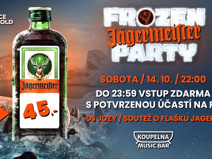 Frozen Jägermeister party / VSTUP ZDARMA s potvrzenou účastí