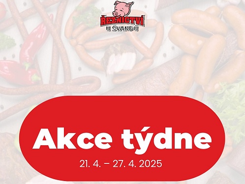 Akční leták Řeznictví U Švandů platný od 21. 4. do 27. 4. 2025