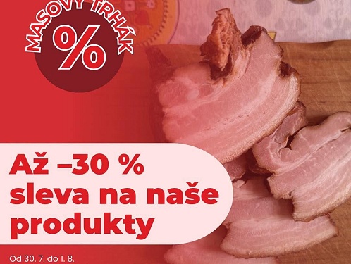 Řeznictví U Švandů nabídne před dovolenou slevy až 30 procent. Akce platí od čtvrtka