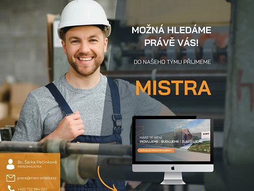 Do našeho týmu hledáme MISTRA